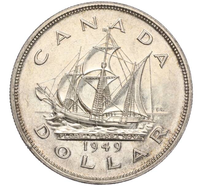 Монета 1 доллар 1949 года Канада «Вхождение Ньюфаундленда в состав Канады» (Артикул M2-67810)