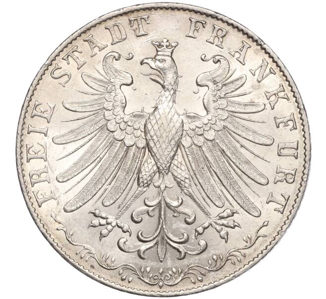 Монета 2 гульдена 1853 года Франкфурт (Артикул: M2-67816) — Фото №2