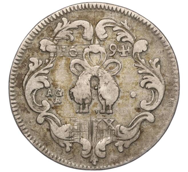 Монета 1 тари 1694 года Неаполь (Артикул: M2-67877) — Фото №2