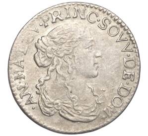 1/12 экю (1 луиджино) 1665 года Франция (Домб) Анна Мария Луиза Орлеанская — Фото №1