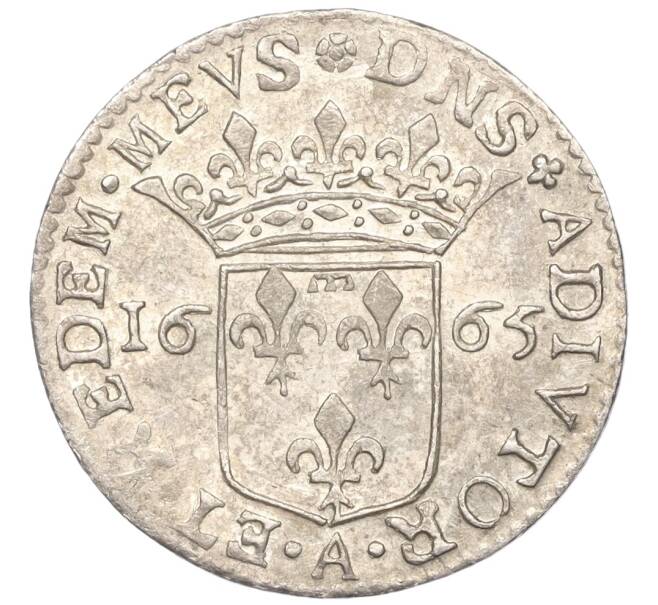 Монета 1/12 экю (1 луиджино) 1665 года Франция (Домб) Анна Мария Луиза Орлеанская (Артикул: M2-67879) — Фото №2