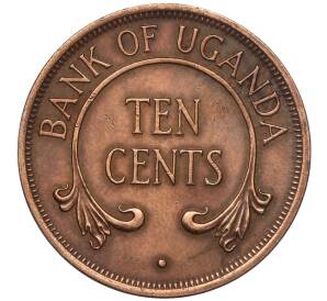 10 центов 1976 года Уганда — Фото №2