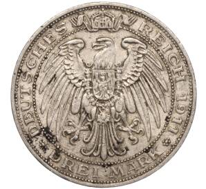 3 марки 1911 года Германия (Пруссия) «Бреславский университет» — Фото №2