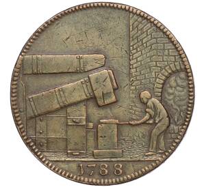 Токен 1/2 пенни 1788 года Великобритания (Уорикшир — Джон Уилкинсон) — Фото №2