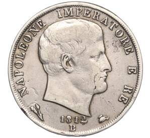 2 лиры 1812 года В Наполеоновское королевство Италия — Фото №1