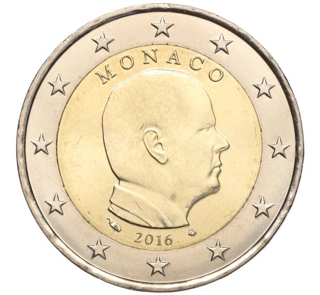 Монета 2 евро 2016 года Монако (Артикул M2-67892)