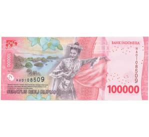100000 рупий 2022 года Индонезия — Фото №2