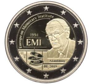 2 евро 2019 года Бельгия «25 лет Европейскому валютному институту EMI»