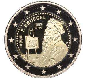2 евро 2019 года Бельгия «450 лет со дня смерти Питера Брейгеля Старшего»