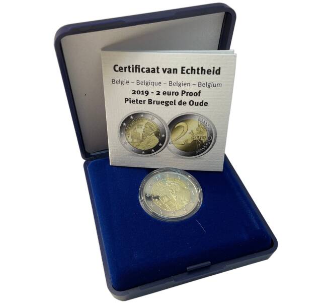 Монета 2 евро 2019 года Бельгия «450 лет со дня смерти Питера Брейгеля Старшего» (Артикул M2-67930)