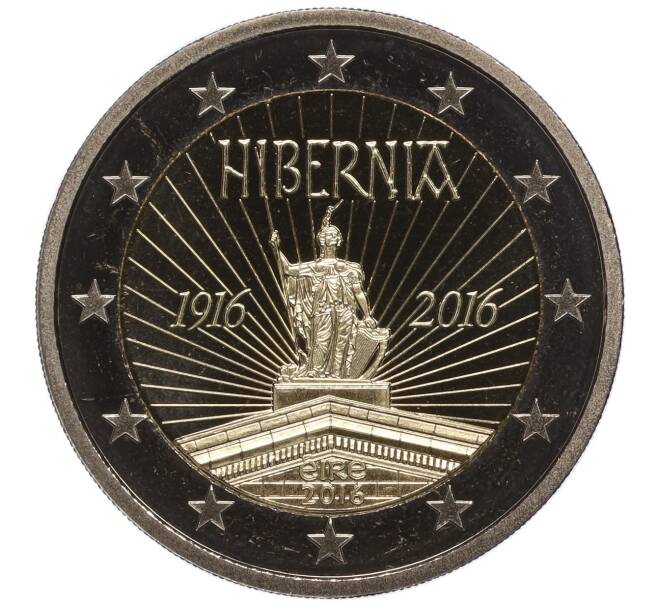 Монета 2 евро 2016 года Ирландия «100 лет Пасхальному восстанию» (Артикул M2-67932)