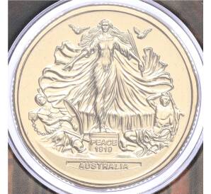 1 доллар 2019 года Австралия «100 лет Версальскому договору» (в блистере) — Фото №1