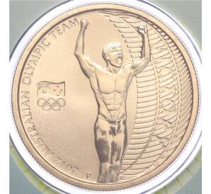 1 доллар 2012 года Австралия «Олимпийская сборная Австралии — Победа» (в блистере)