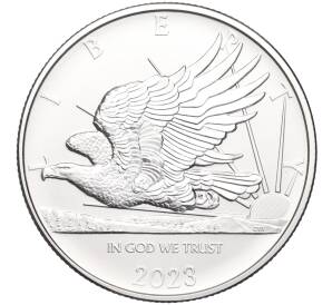2 доллара 2023 года Самоа «Клинохвостый орел»