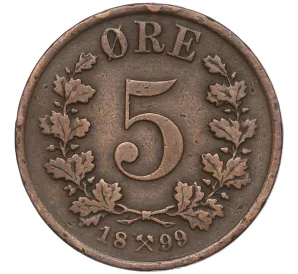 5 эре 1899 года Норвегия