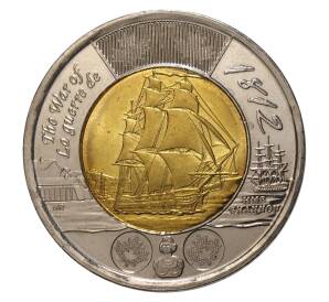 2 доллара 2012 года Канада «Война 1812 года — Фрегат Шеннон»