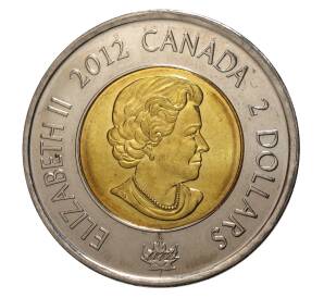 2 доллара 2012 года Канада «Война 1812 года — Фрегат Шеннон»