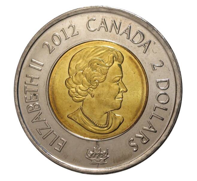 Монета 2 доллара 2012 года Канада «Война 1812 года — Фрегат Шеннон» (Артикул M2-4379)