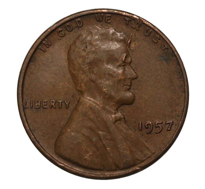 Монета 1 цент 1957 года (Артикул: M2-4384) — Фото №1