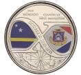 Монета 5 гульденов 2020 года Нидерландские Антильские острова «10 лет значительной автономии Кюрасао и Синт-Мартена» (Артикул M2-68024)
