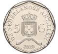 Монета 5 гульденов 2020 года Нидерландские Антильские острова «10 лет значительной автономии Кюрасао и Синт-Мартена» (Артикул M2-68025)