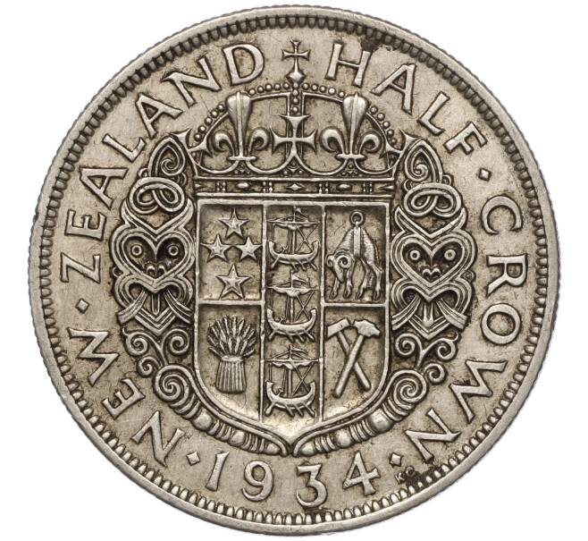 Монета 1/2 кроны 1934 года Новая Зеландия (Артикул M2-68029)