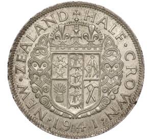1/2 кроны 1941 года Новая Зеландия — Фото №1