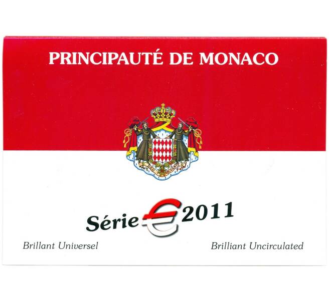 Годовой набор из 9 евромонет 2011 года Монако (Артикул M3-1272)