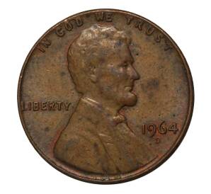 1 цент 1964 года D — Фото №1