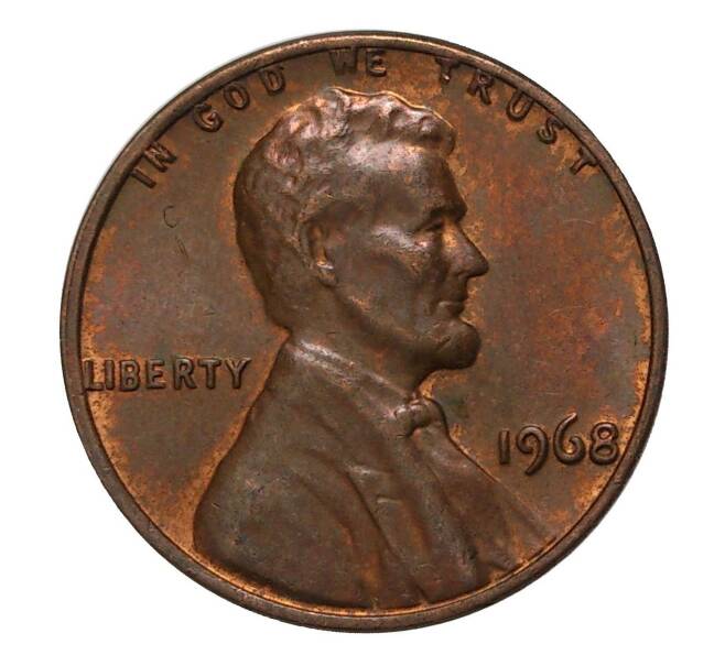 Монета 1 цент 1968 года (Артикул: M2-4391) — Фото №1