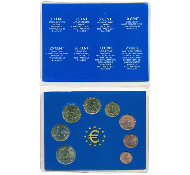Годовой набор из 8 евромонет 2014 года Литва (Артикул M3-1279)