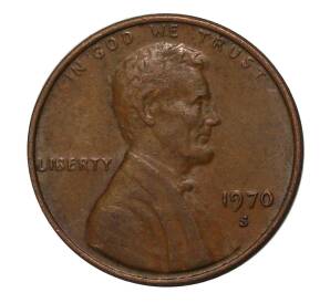 1 цент 1970 года S — Фото №1