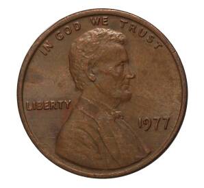 1 цент 1977 года — Фото №1