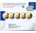 Набор монет из 5 монет 2 евро 2006 года Германия «Федеральные земли Германии — Шлезвиг-Гольштейн (Голштинские ворота в Любеке)» (в буклете) (Артикул M3-1292)