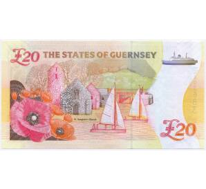 20 фунтов 2018 года Гернси «100 лет Годовщины Великой войны» — Фото №2