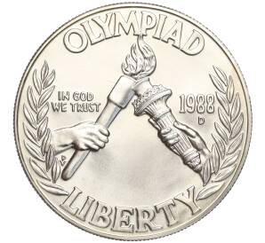 1 доллар 1988 года D США «XXIV летние Олимпийские Игры 1988 в Сеуле»