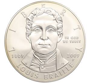 1 доллар 2009 года P США «200 лет со дня рождения Луи Брайля»