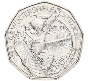 5 евро 2010 года Австрия «XXI зимние Олимпийские Игры — Сноуборд» — Фото №1