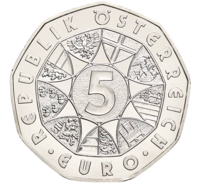 Монета 5 евро 2010 года Австрия «XXI зимние Олимпийские Игры — Сноуборд» (Артикул: M2-68115) — Фото №2