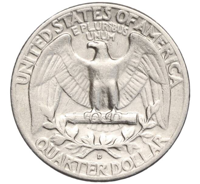 Монета 1/4 доллара (25 центов) 1960 года D США (Артикул M2-68135)