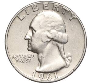 1/4 доллара (25 центов) 1961 года D США