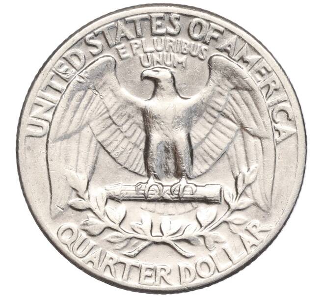 Монета 1/4 доллара (25 центов) 1964 года США (Артикул M2-68143)