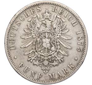 5 марок 1875 года В Германия (Пруссия) — Фото №2