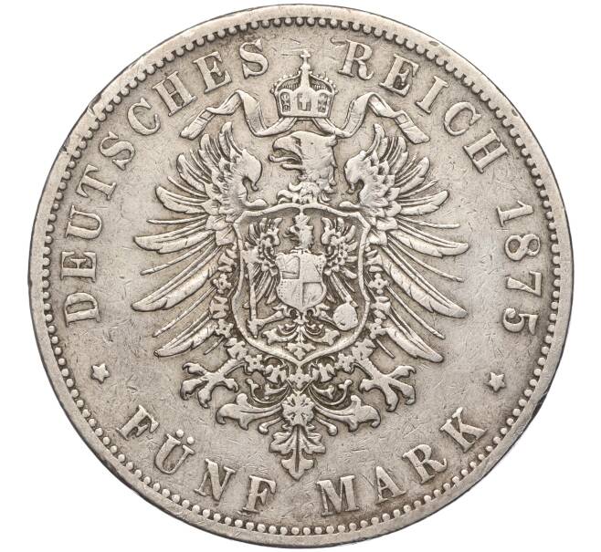Монета 5 марок 1875 года В Германия (Пруссия) (Артикул: M2-68155) — Фото №2