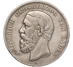 5 марок 1875 года Германия (Баден) — Фото №1