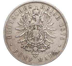 5 марок 1875 года Германия (Баден) — Фото №2