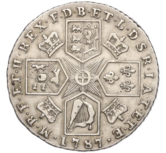 Монета 1 шиллинг 1787 года Великобритания (Георг III) (Артикул M2-68165)
