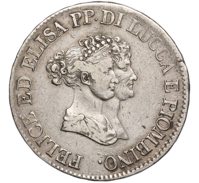 Монета 5 франков 1805 года Лукка и Пьомбиньо (Артикул M2-68166)