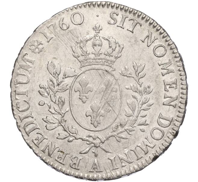 Монета 1 экю 1760 года Франция (Людовик XV) (Артикул: M2-68167) — Фото №2