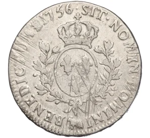 1 экю 1756 года Франция (Людовик XV)